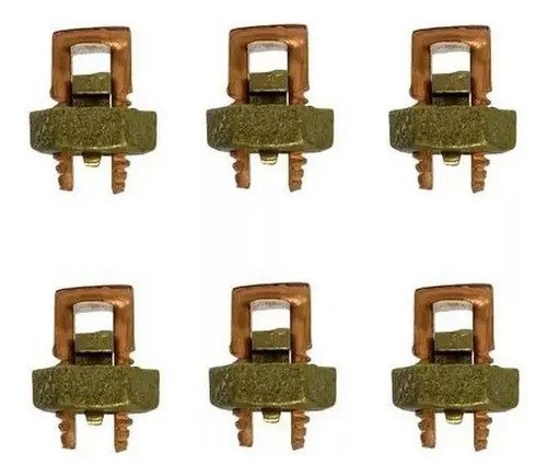 Kit com 15 unidades - Kit 15 Conectores Split Bolt 16mm Fendido P/emenda de Cabos