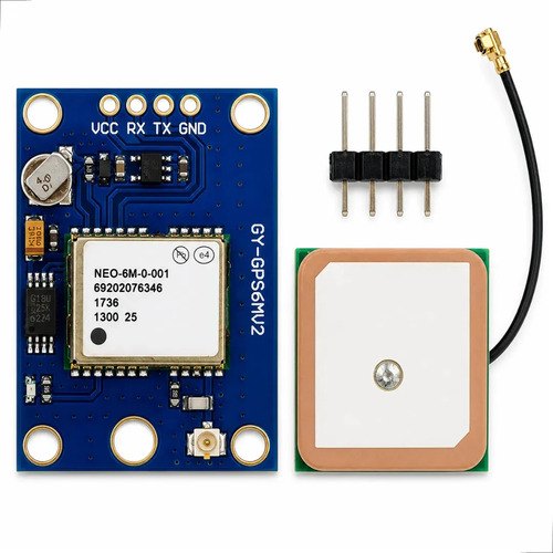Kit com 3 unidades - Kit 3x Módulo GPS NEO-6M V2 com Antena Arduino ESP32 Esp8266